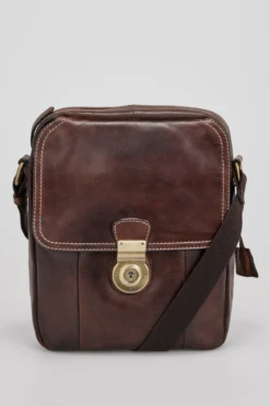 Lachlan Leather Lock Satchel