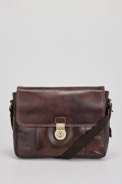 Lachlan Leather E/W Lock Satchel